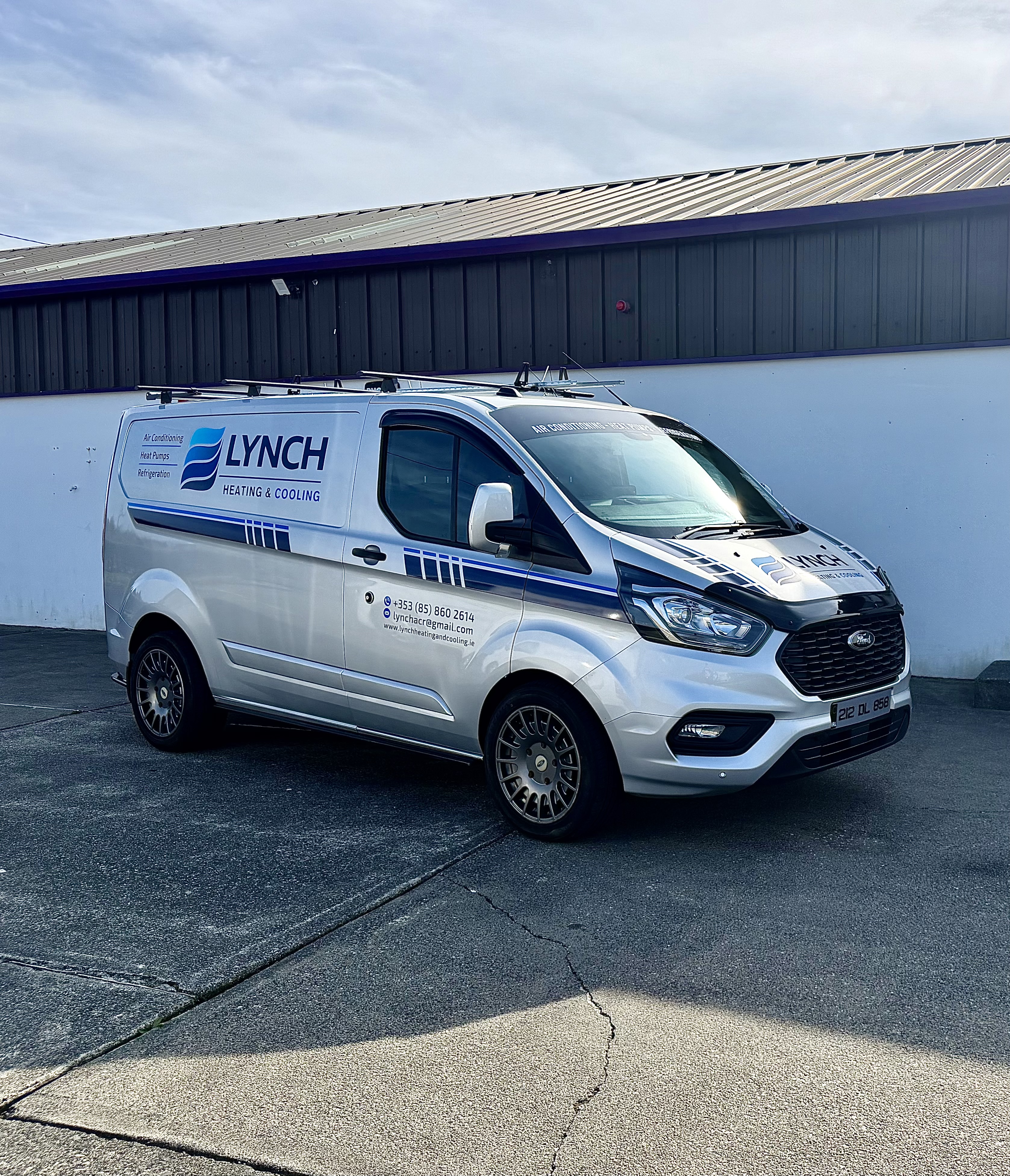 Lynch Heating & Cooling branded service van